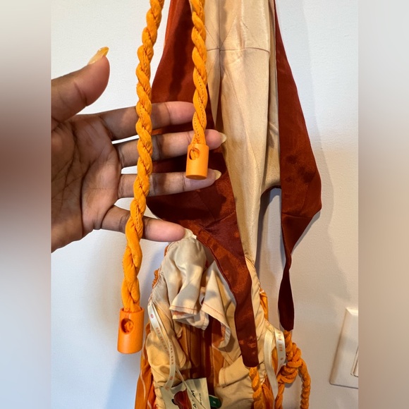 FARM RIO Gradient Stripes and Stars Cutout Halter Maxi Dress , Size S - Picture 7 of 7